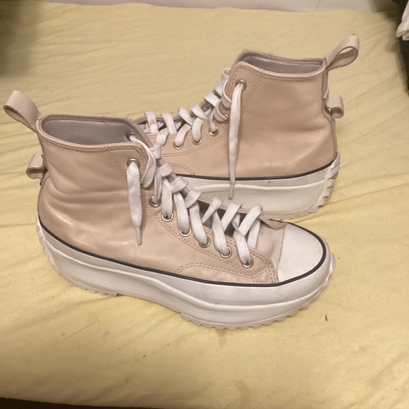 CONVERSE LEATHER SNEAKERS WITH SERRATED SOLE W 10/M8.5 - Picture 7 of 12